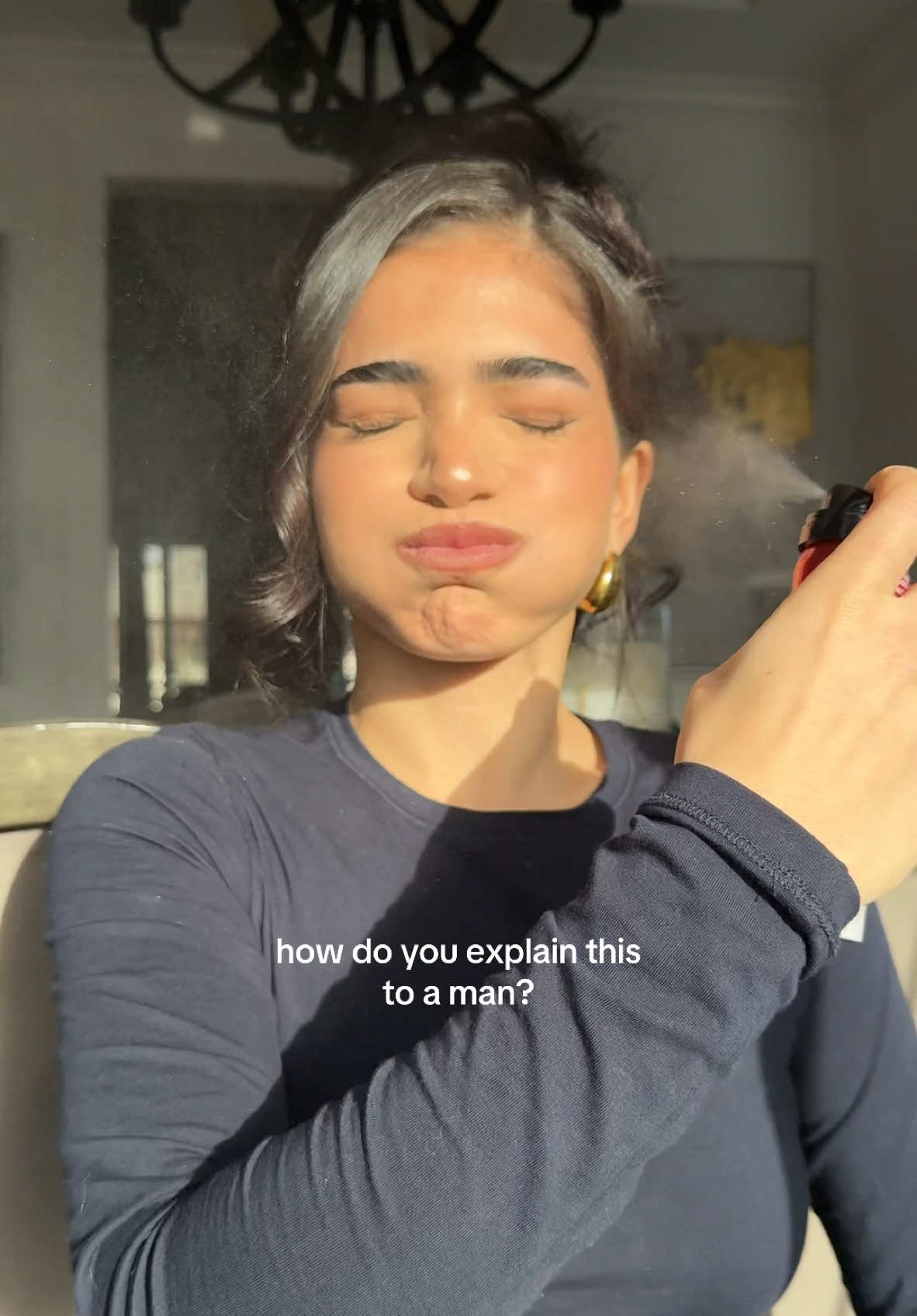 we all casually use a setting spray that smells HORRIBLE…(does the trick tho) 