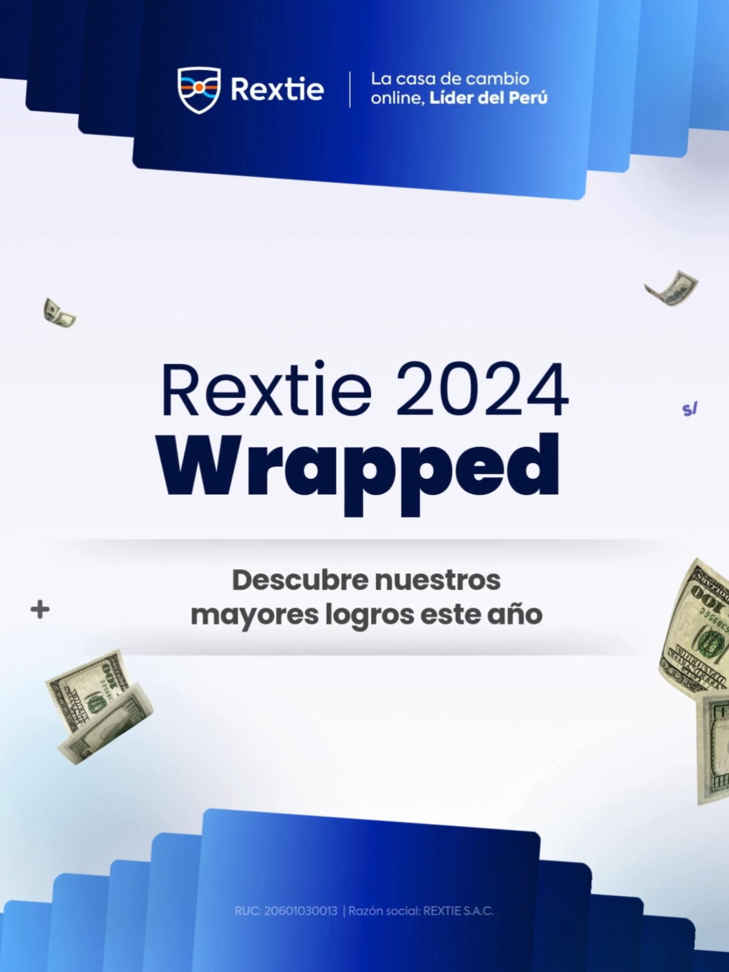 ¡Gracias por ser parte de nuestro 2024! 🎉 Descubre en este #RextieWrapped todo lo que logramos juntos este año gracias a ustedes. 🚀💙 #rextie #fyp #wrapped #logros2024