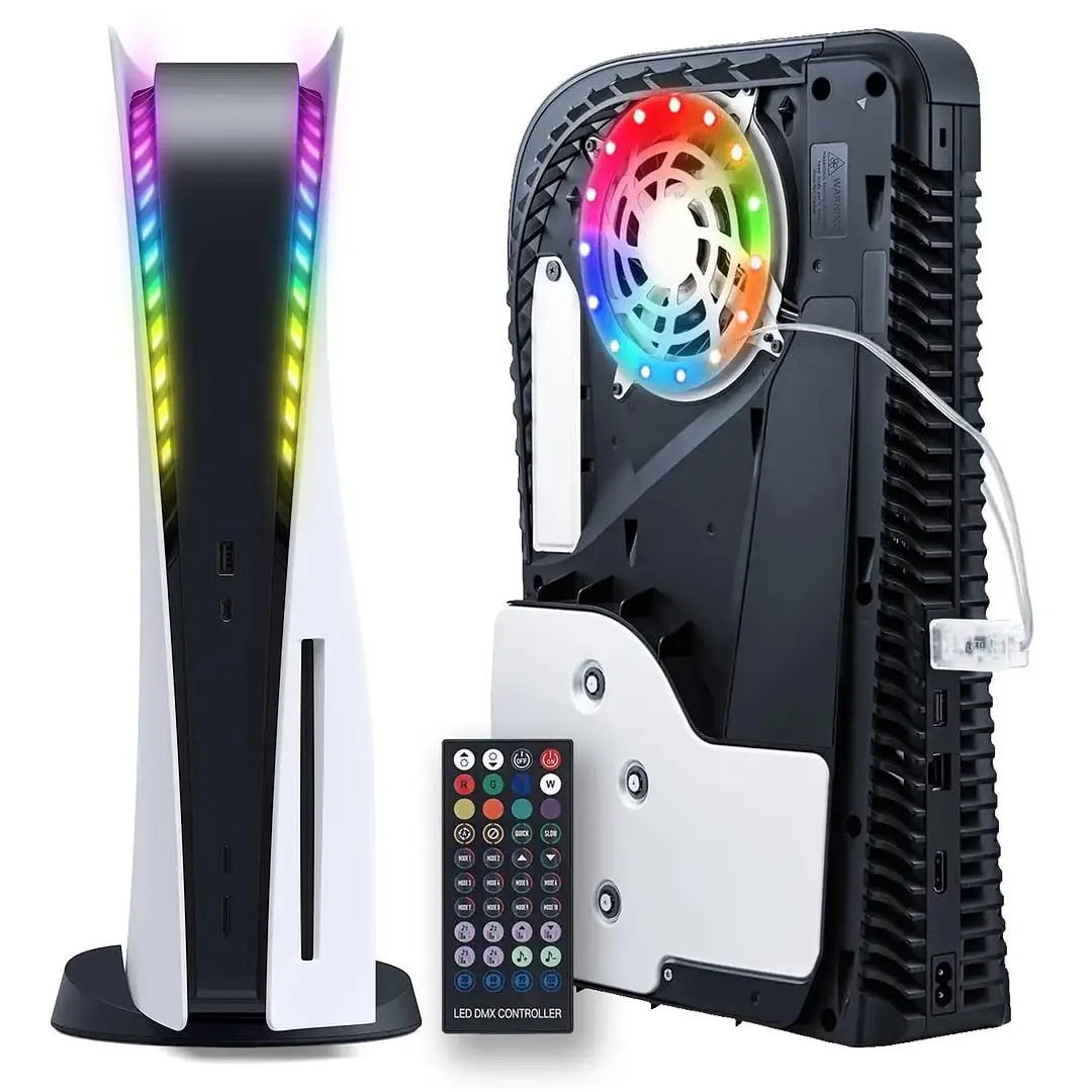 Tired of your PS5 looking dull and boring? Say hello to the Kit lumières LED RGB pour PS5 for the steal price of €22.10! 💡✨ Who needs a plain console when you can have a high-tech gadget that will light up your gaming setup like a futuristic dream? Upgrade your gaming station now and immerse yourself in a world of colorful vibes! 🎮🌈 #GamingSetup #LEDLights #PS5Accessories #TechGadgets #ColorfulVibes