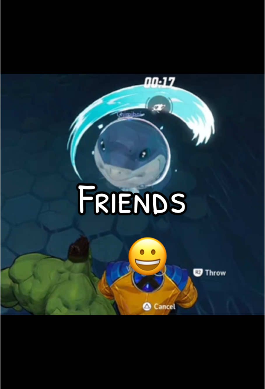 Hulk makes new friends ☺️ #marvelrivals #jeffthelandshark #hulk #wolverine #marvel #rivals 
