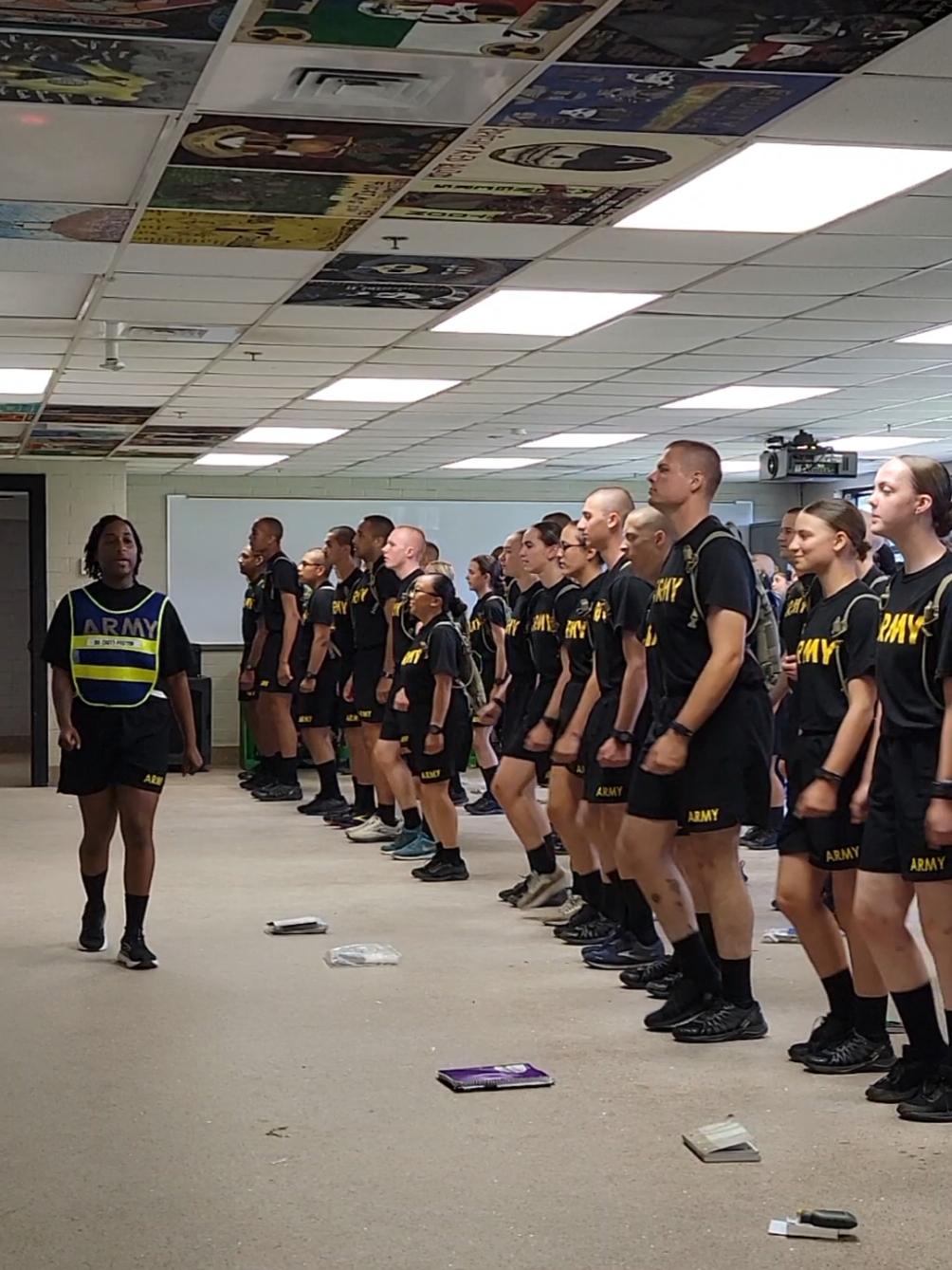 DS Foster Teaching the Trainees how to March! Love my Job! #army #armystrong #Love #lovethearmy #drillsergeant #fortjackson #training #soldiertraining #armylife #americansoldier #singing #cadence #trainees #armysoldier  #thebest #protect #defend #america 