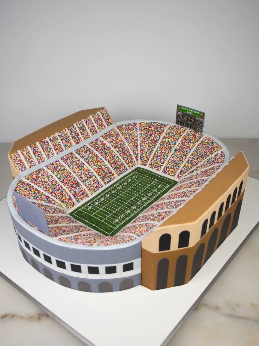 This cake is missing a football! 😆🏈 #cake #isitcake #football #sports 