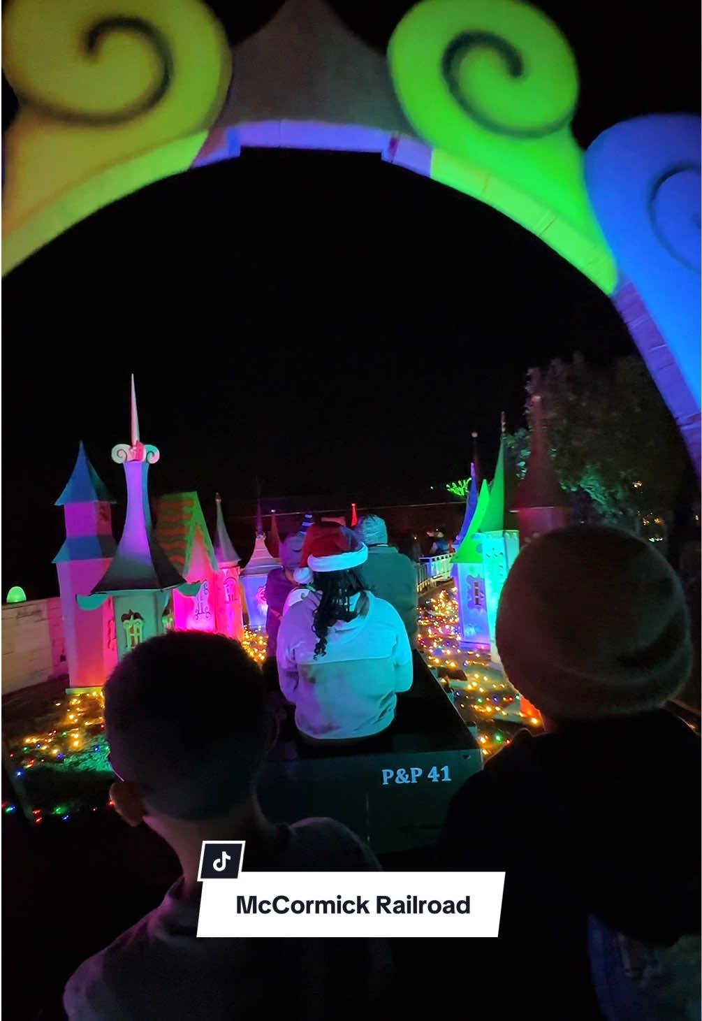 A magical train ride through twinkling lights and holiday cheer. 🚂✨ Part one of the Christmas fun at McCormick-Stillman Railroad Park!  #holidayadventure #trainride #scottsdale #familyholiday #christmasvibes #scottsdalearizona #familytravel #creatorsearchinsights 