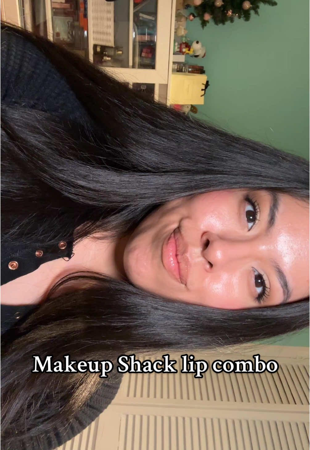 This lip combo from @The Makeup Shack is perfect for me! Great for days when I want a subtle but glossy lip! The glitters in the gloss are not gritty and the gloss is not sticky at all! #lipcombo #lipcombotutorial #makeuptryon 