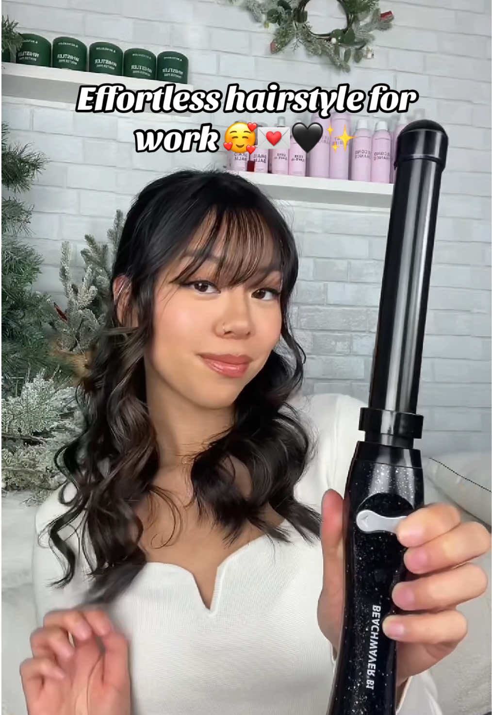 Easy yet chic hair inspo with the B1 💗🤭 #beachwaver #holidayhairstyle #easyhairstyles #hairinspo #curlingiron #hairtutorial #girlhood 