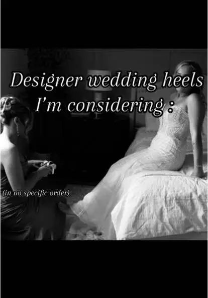 Im sure there will be more ! #weddinginspo #weddingheels #weddingshoes #weddingtiktok #bridetobe #brideheels #brideshoes #luxuryheels #luxurywedding #luxuryweddingshoes #heels #brodetobe