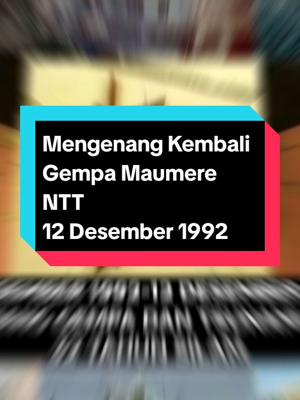 Hari ini masyarakat Kab Sikka Mengenang 32 Tahun Peristiwa Gempa bumi dan Tsunami yang meluluh lantahkan Kota Maumere pada tanggal 12 Desember 1992, tentu banyak kita yang menjadi saksi bagaimana murka Tuhan atas kita umatnya, banyak bangunan, rumah, toko, gereja, masjid, fasilitas publik lainya runtuh menjadi puing-puing. Korban jiwapun berjatuhan, Ayah kehilang anak, Suami kehilangan istri bahkan anak kehilangan ayah dan ibunya. Mungkin anda pernah mendengar bahkan sering melantunkan syair lagu Ebit G.A.D 