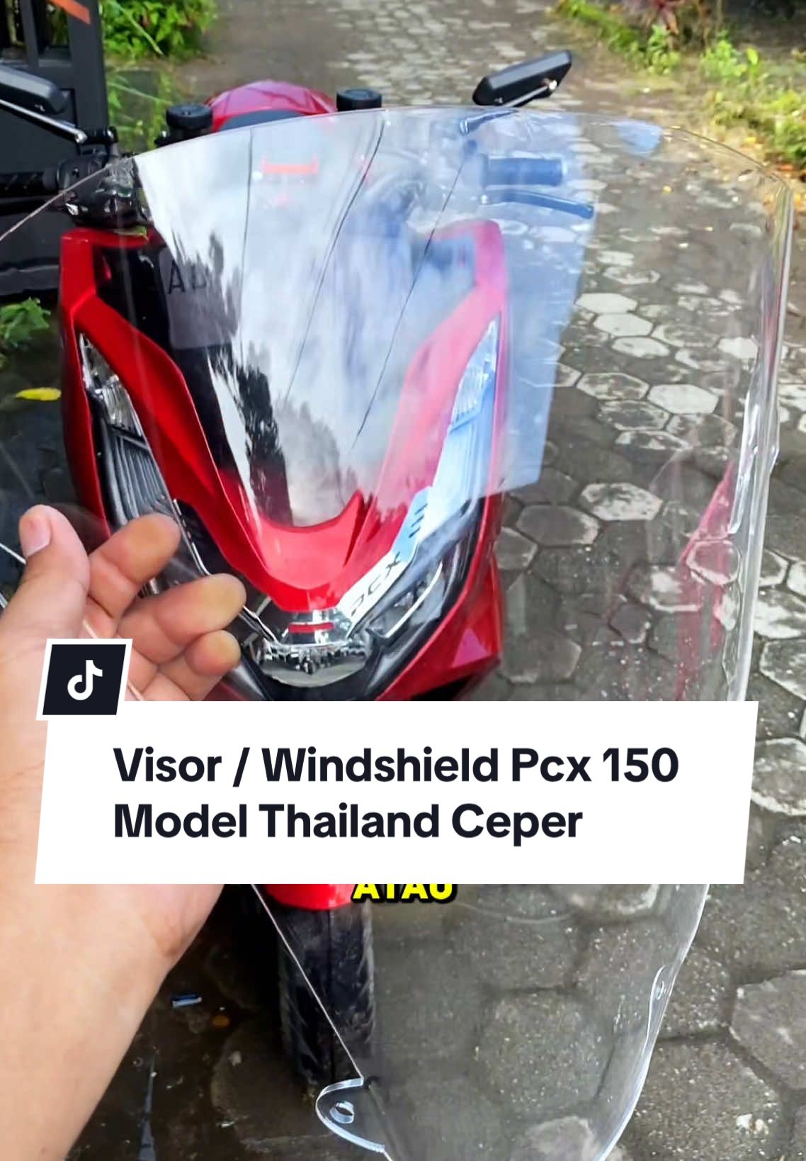 Visor pcx 150 model thailand ceper #visor #windshield #pcx150 #visorpcx150 #thailandstyle 