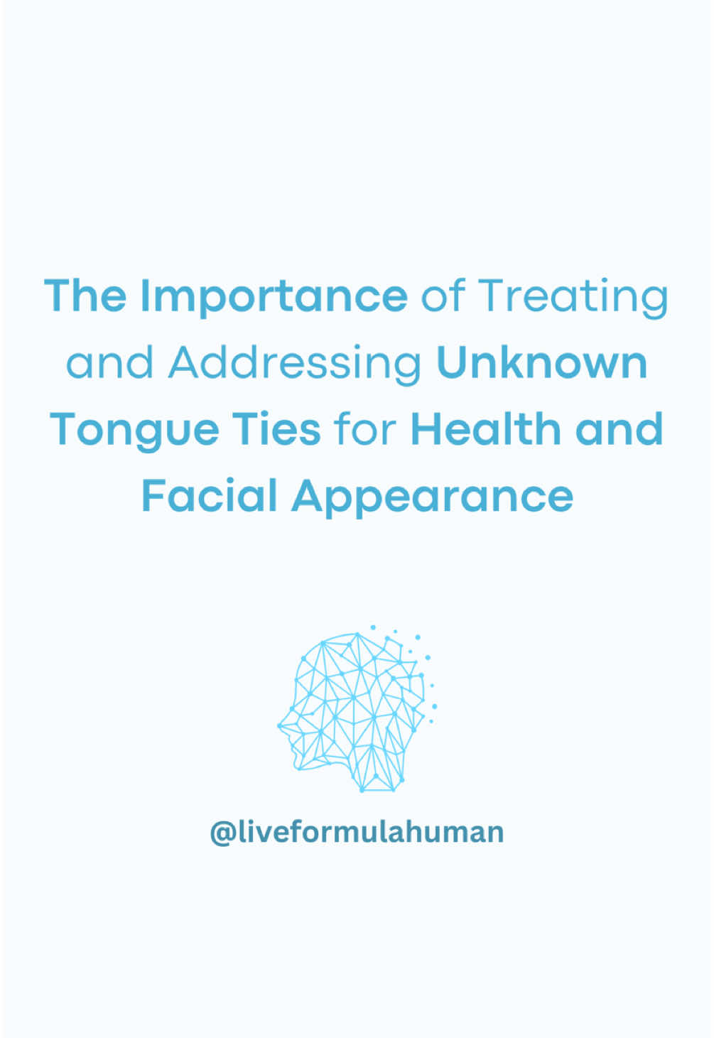 Tongue ties need to be addressed for health, airway health, and facial structure health as well as dental and oral health. #brain #viral #Fitness #fitnessgoals #fitnessmotivation #GymLife #gym #training #body #basketball #football #Soccer #baseball #workout #instagram #health #feet #bodybuilding #biomechanics #posture #alignment #movement #exercise #training #goals #jawline #jaw #fascia #muscle #youthdevelopment #sports #sportsperformance #sportsperformancetraining #glutes #glutesworkout #holistichealth #holistichealing #footballer #speedtraining #futbol #stamina #brainhealth #biohacking #healthtips #neurohacking #wellness #brain #posturecorrection #postureexercises #nasalbreathing #nosurgery #facelift #face #beauty #nomakeup #skincare #mobility #movementcoach #conditioning #elite #painfree #athlete #functionalmovement #footballtraining #basketballtraining #injuryprevention #soccertraining #dentistry #SelfCare #transformation #quotes #motivation #success #breathing #formulahuman #life #live 