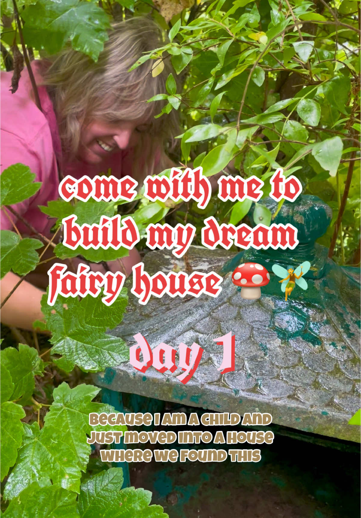 come with me to build my dream fairy house!! day one!!! 🍄🧚🍄‍🟫