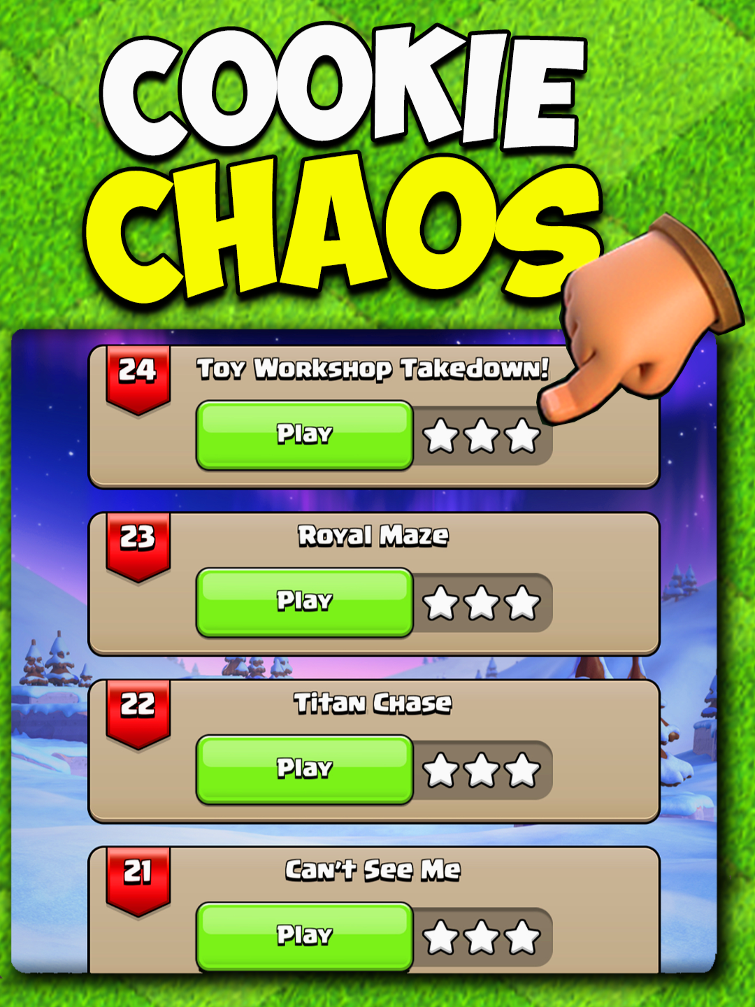 Cookie Chaos Final Levels #ClashofClans