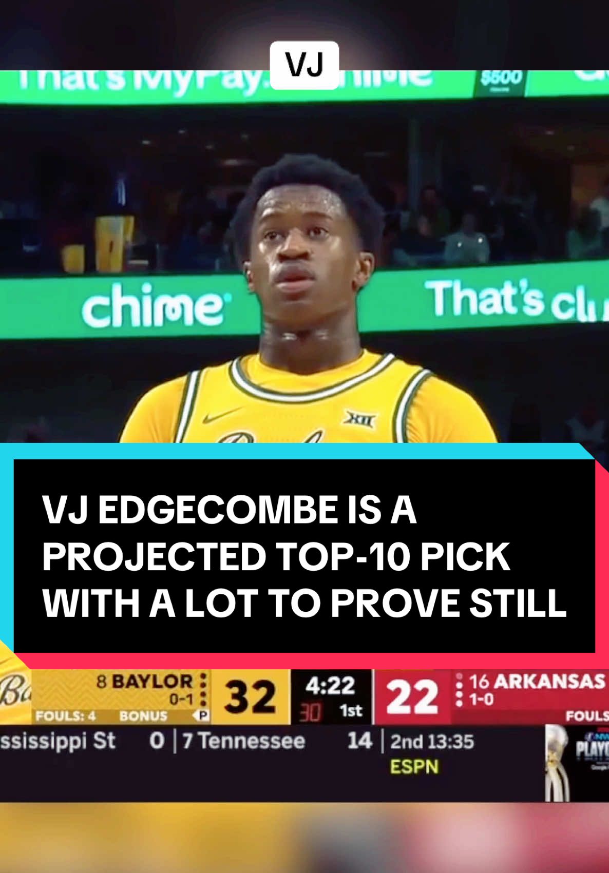 When you watch VJ Edgecombe closely it’s obvious why NBA scouts consider him a top-10 talent, even if he still has work to do to cement his standing in a loaded #nbadraft2025 #draftexpress #nbadraft#bahamas#bahamastiktok#baylor#basketball#collegebasketball#NBA#bball 