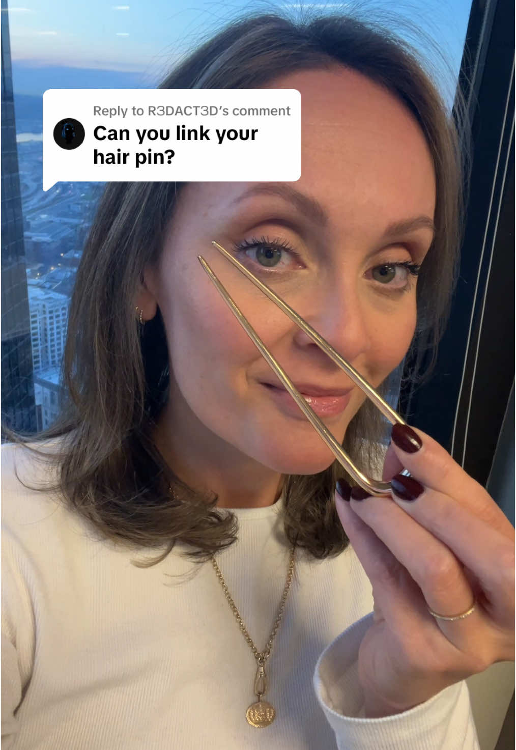 Replying to @RЗDACTЗD  It’s on sale too! #hairpin #frenchhairpin #updo #hairstyle #howto @Kitsch LLC 