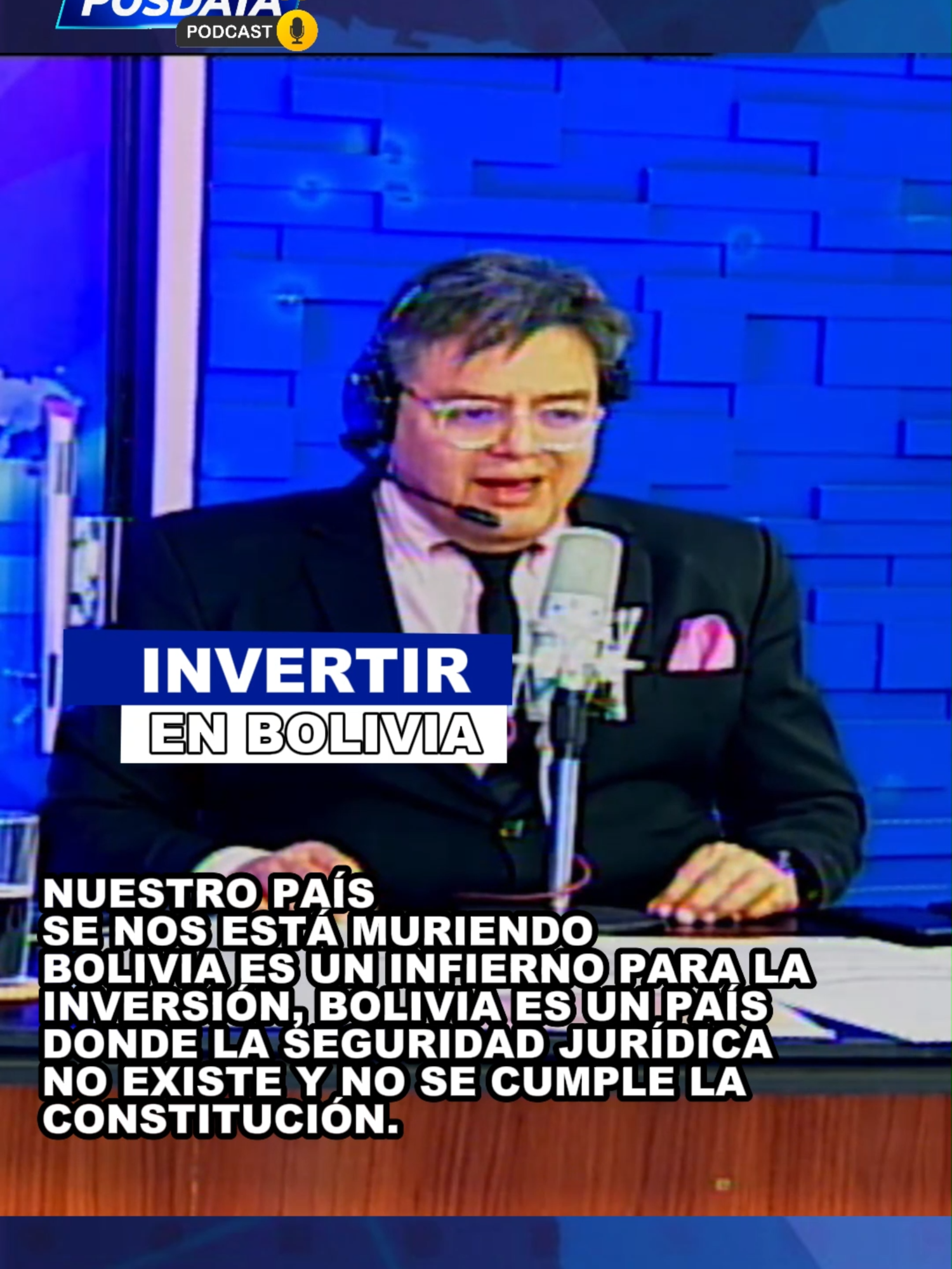 NUESTRO PAÍS SE NOS ESTÁ MURIENDO NUESTROPUNTO DE VISTA. BOLIVIA ES UN INFIERNO PARA LA INVERSIÓN, BOLIVIA ES UN PAÍS DONDE LA SEGURIDAD JURÍDICA NO EXISTE Y NO SE CUMPLE LA CONSTITUCIÓN.