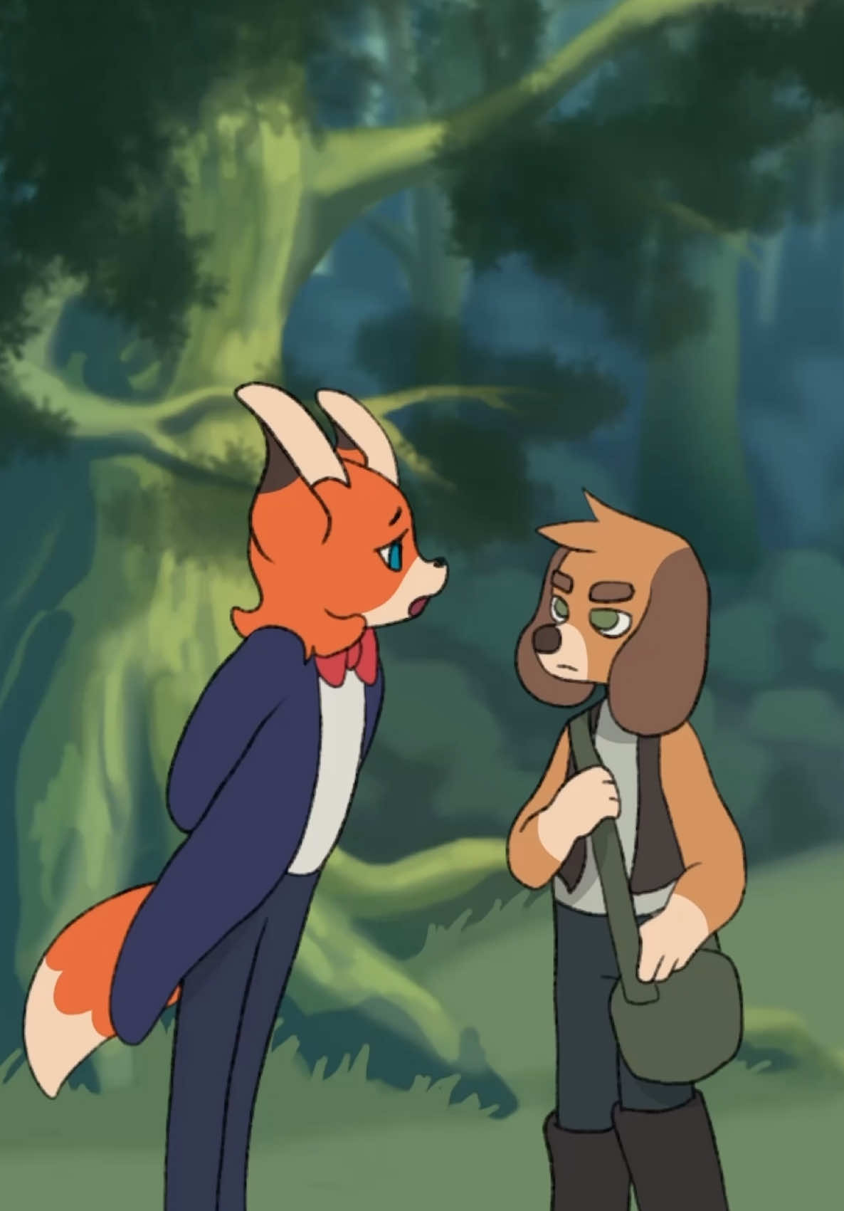 Tod and Copper 🦊🐶 #2danimation #animation #todandcopper #thefoxandthehound #art #trends #okamiwarriorart #okamiwarrior #digitalanimation #cuteanimation 