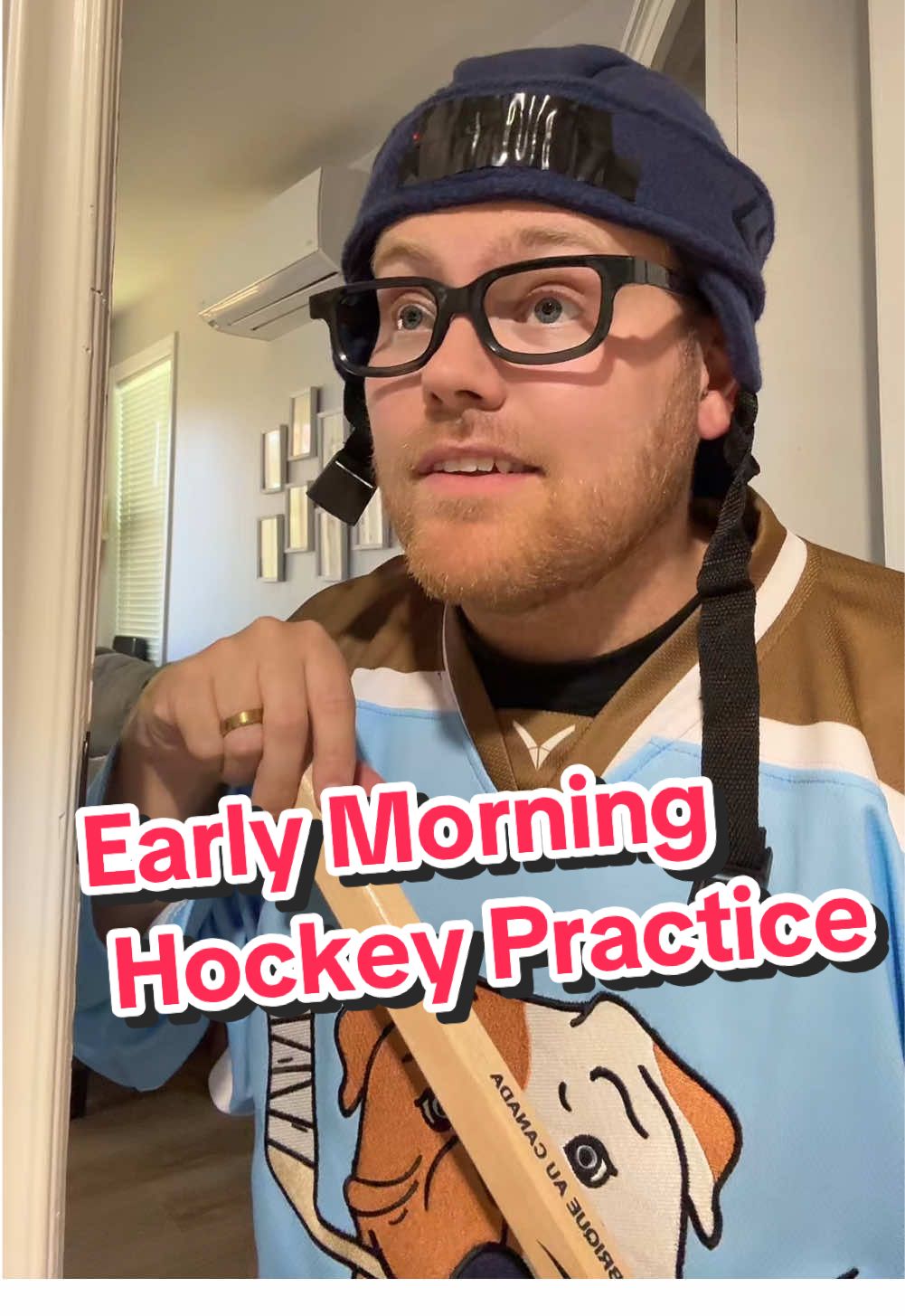 Up and at it 😴 🏒 #parents #hockey #hockeytiktoks #morning #parenting #keestercomedy #hockeytok #dad 