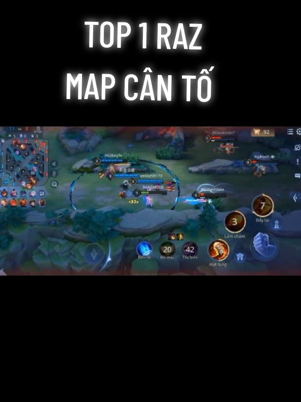 Top 1 RAZ Map Cân Tố Kỹ Năng #raz #mapsanglienquan #viral #xuhuonglienquan #garena_lienquanmobile #virall #highlight #virall  #sangmodgame 