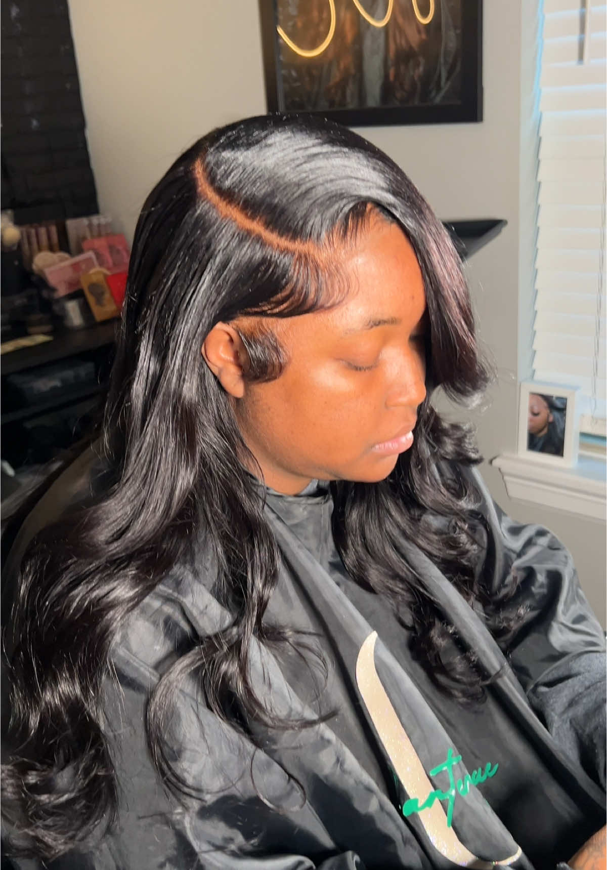 😍😍 @Eddfine hair  Closure Wig install with low hairline💕 Soo full and curls good! #shreveporthairstylist #wiginstall #hairtutorial #lacefrontalwig #amazonwig #gluelesswig #closurewig 