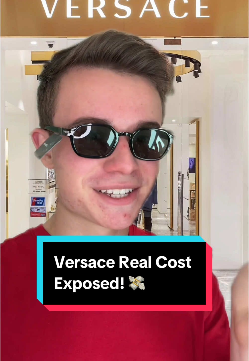 True cost of Versace exposed 🤫 #versace #savemoney #designerwear #gucci #prada 