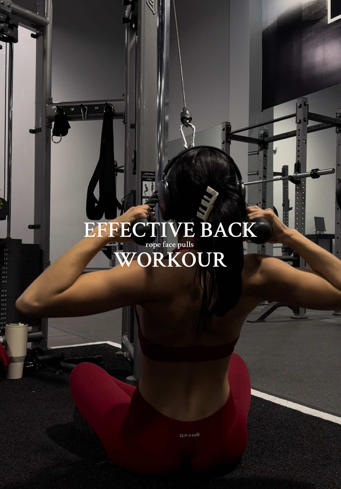 Save this back workout for that hourglass shape #pullday #backworkout #gymgirl #fitgirl #fitnessmotivaton #workoutroutine #GymTok @DFYNE 