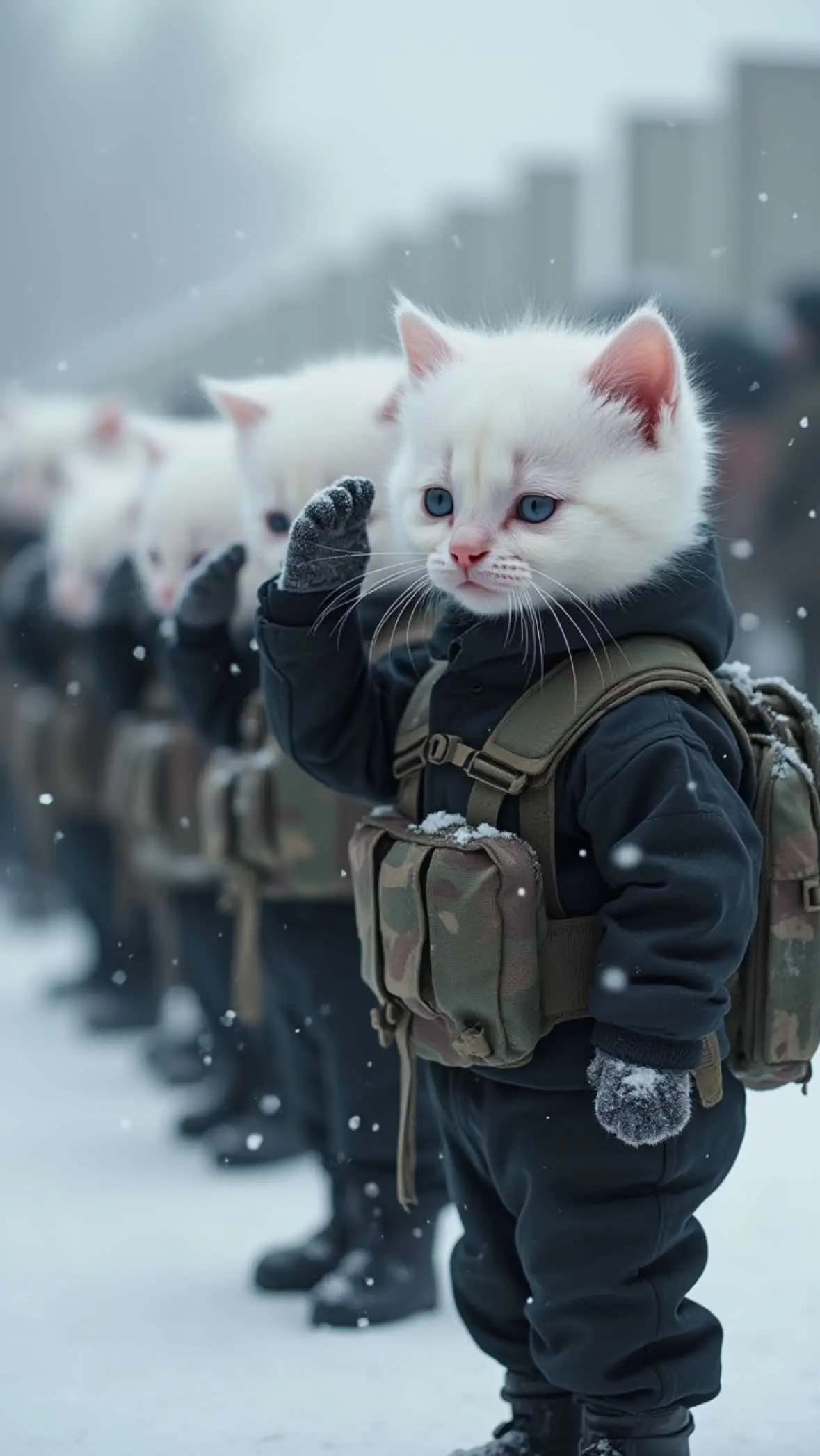 #ai #cat #snow #kitten #kittens 