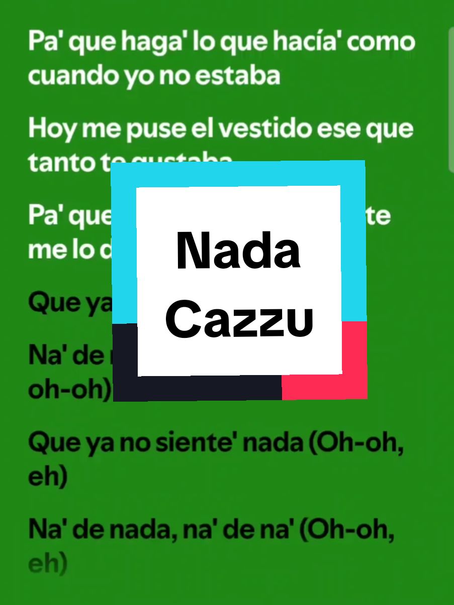 Nada - Cazzu #foryou #challenge #parati #didyouknow #spotify #amor #desamor #lyrics #reflexiones #song #canciones #cancionesdolidas #cazzu #angelaaguilar #christiannodal 