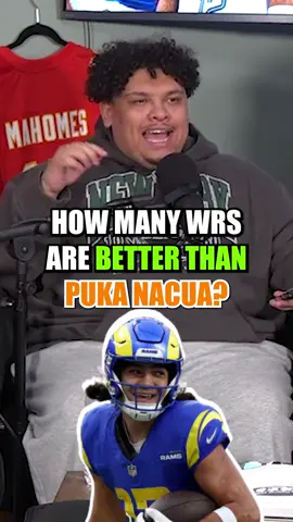 How many WRs are better than Puka Nacua? #pukanacua #losangelesrams #NBA 