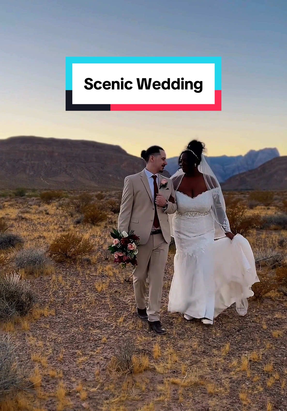 There’s nothing like a scenic wedding in #Vegas 🏜️ 📍Cactus Joe’s Nursery  @Cactus Collective Weddings #VegasWeddings #LasVegas #TikTokWedding 