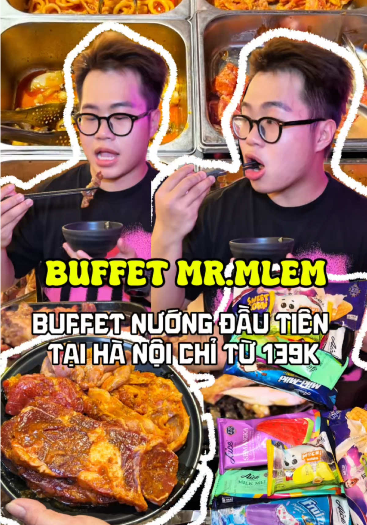 Buffet Mr.mlem chỉ từ 139k #tuancornlaca #reviewfood #buffet #buffet139k #buffetmrmlem #ancungtiktok #xuhuong 