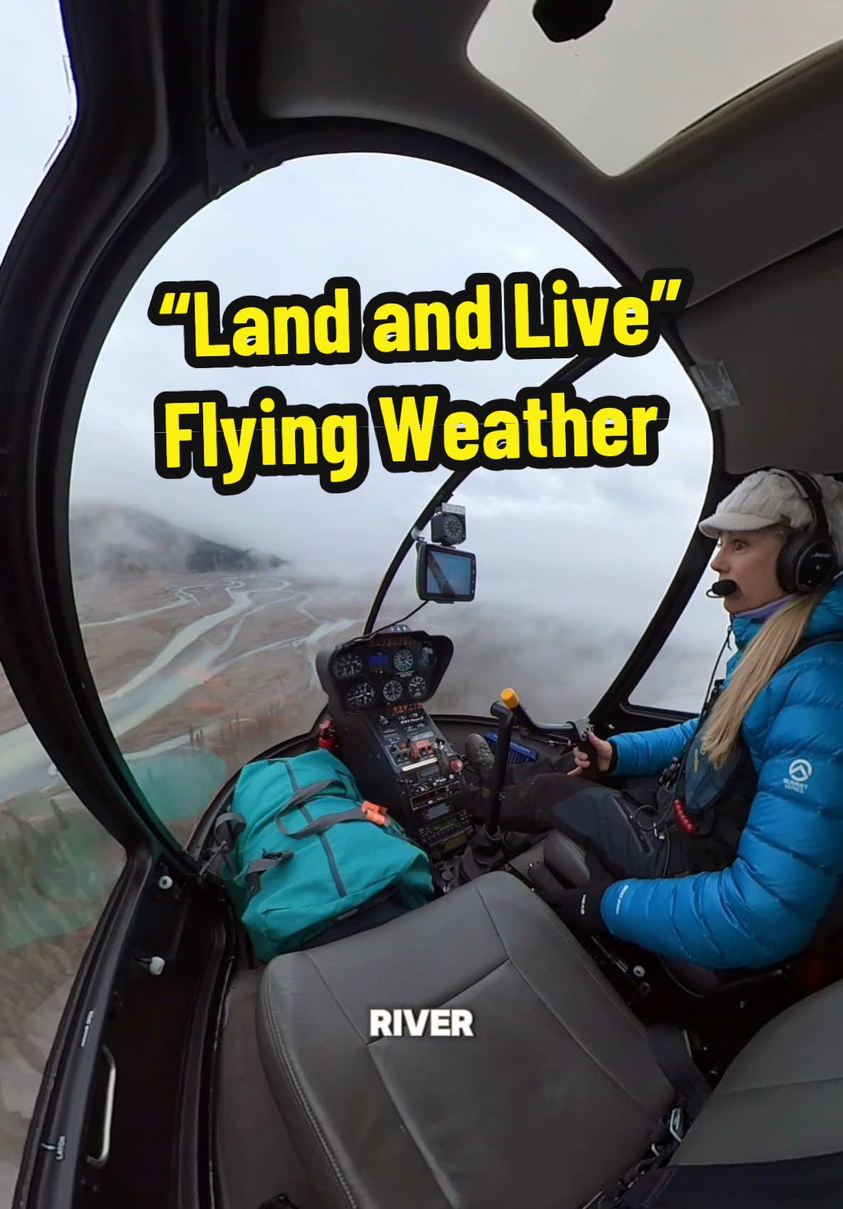 Number one rule in helicopter flying is to never lose visual reference. 90% of VFR pilots won’t experience this type of flying, but as a utility pilot and ferry pilot in Alaska this is not uncommon to encounter. So how do we stay safe in this situation? It starts by being prepared. Mike and I are flying two different aircraft and each carrying a ton of survival and camping gear. We have the gear and the mindset that will make the decision to “Land and Live” an easy one. We have redundant remote communications devices to gather up to date weather information and update flight plans. We also both have a vast amount of past experience and local knowledge to draw from. In this clip you can see and hear us each gathering information…assessing, reassessing and figuring out our options. I’ll share more from this flight soon and our whole trip from Alaska to Arizona. This is Class G airspace, clear of clouds. I share a lot of fun, pretty, and lighthearted videos here on social media and maybe sometimes make it look a little too easy and casual. It’s not. Most of my helicopter time has been working in very remote environments like this and very technical mission types. I love to share the joys of aviation, but even more I love to share the little tips, tricks and habits I’ve learned along the way that might help keep someone out of trouble. #FlyPretty out there 💃🚁