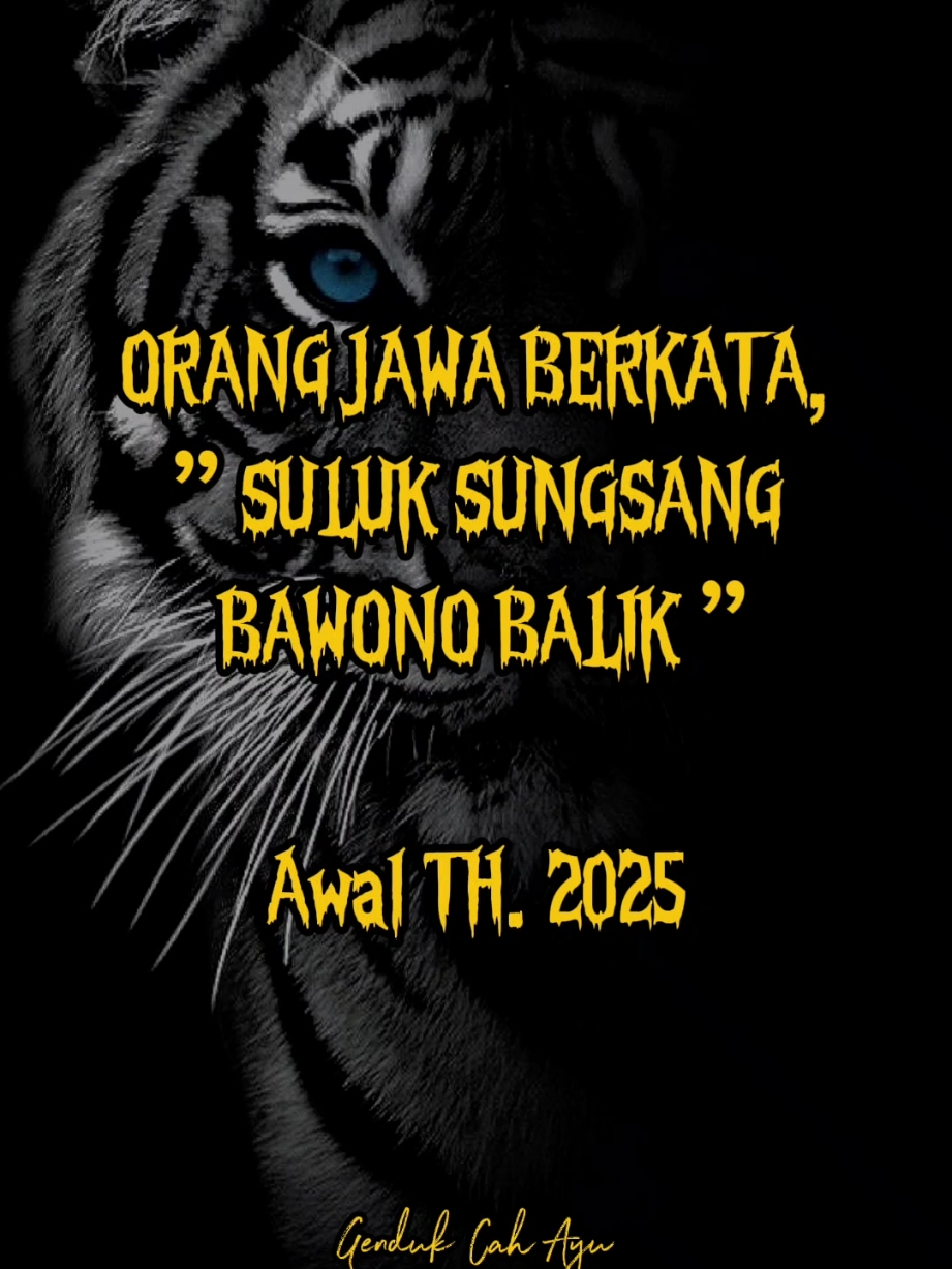 SULUK SUNGSANG BAWONO BALIK, adalah kebalikan dari yang dulu susah sekarang akan lebih bahagia. Waktunya Legi dan Kliwon kembali mempersiapkan diri untuk kejayaan yang akan datang. Selalu tebar kabaikan kepada sesama , agr hidup lebih barokhah dunia dan akhirat. tingkatkan iman dan tagwa ya... untuk semua keberhasilanmu#primbonjawa #weton #primbonjawakuno 