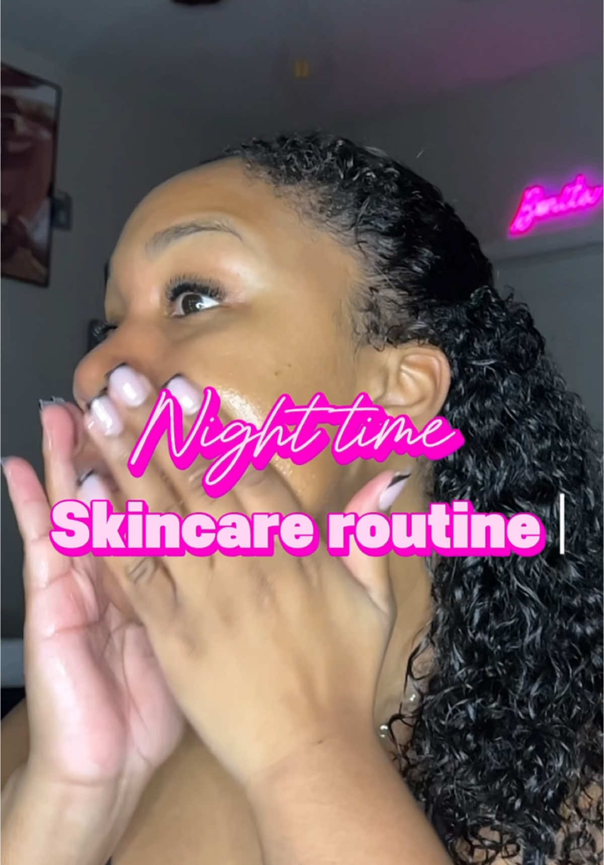 Night time skincare 🫶🏽#nighttimeskincare 