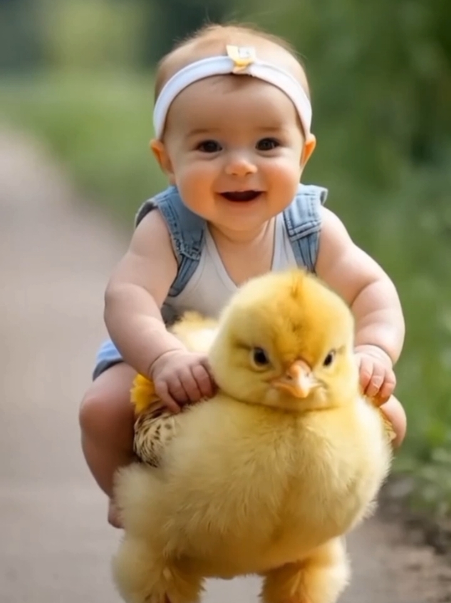 Bayi lucu Naik Anak Ayam#DoMoreInAYear 