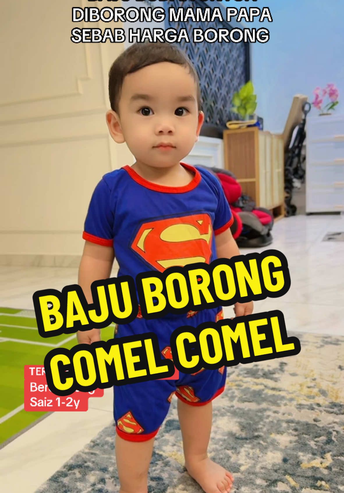 Baju murah untuk pakai di rumah ! #bajumurahbudak #bajubudak #bajubudakmurah #bajusupermanbudak #setbajubudak 