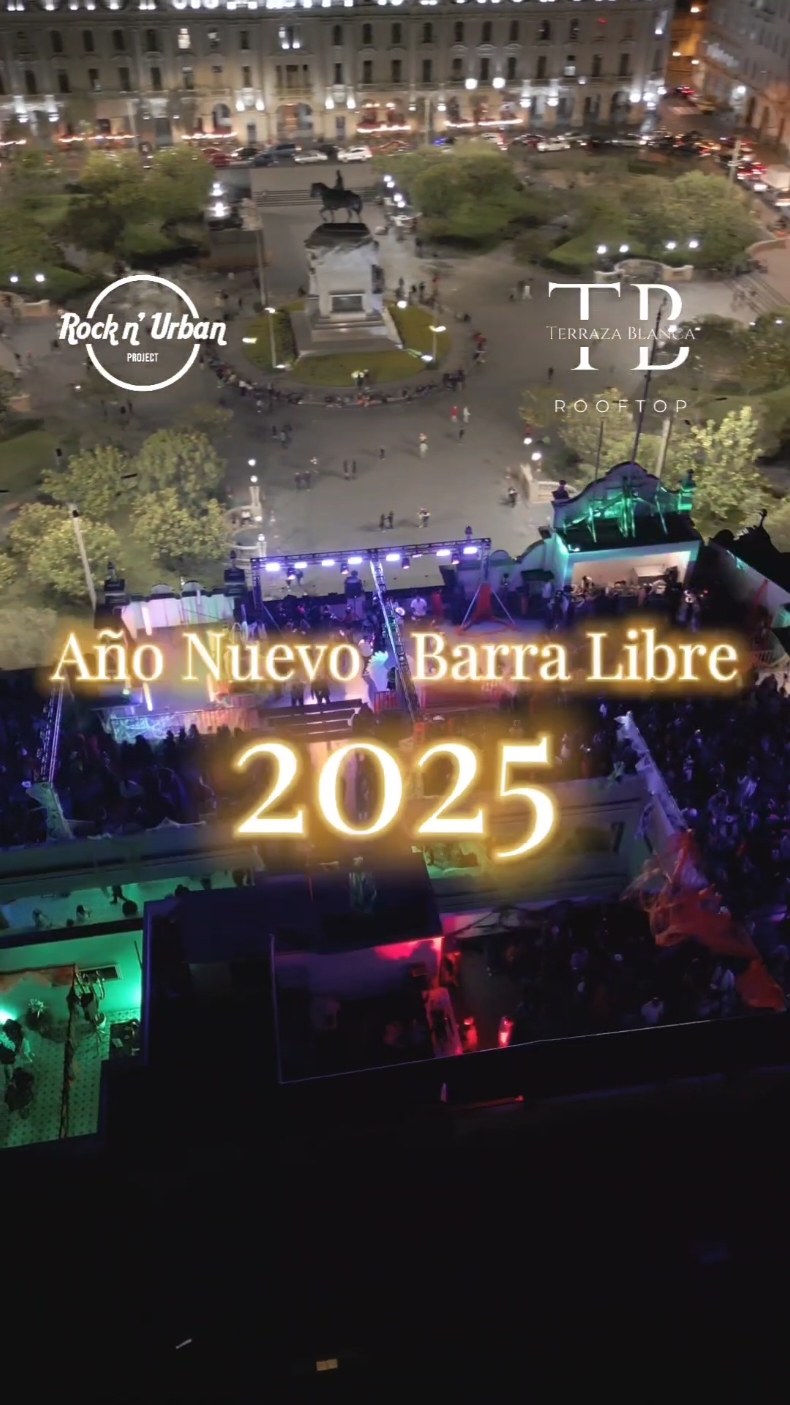 Año Nuevo 2025 🍾 A dias de un nuevo año con la mejor fiesta barra libre de Lima 🥂 🏰Terraza Blanca Lima  Link de Entradas en Bio!🎟️ #welcome2025 #plazasanmartin #añonuevo #fiesta #lima 