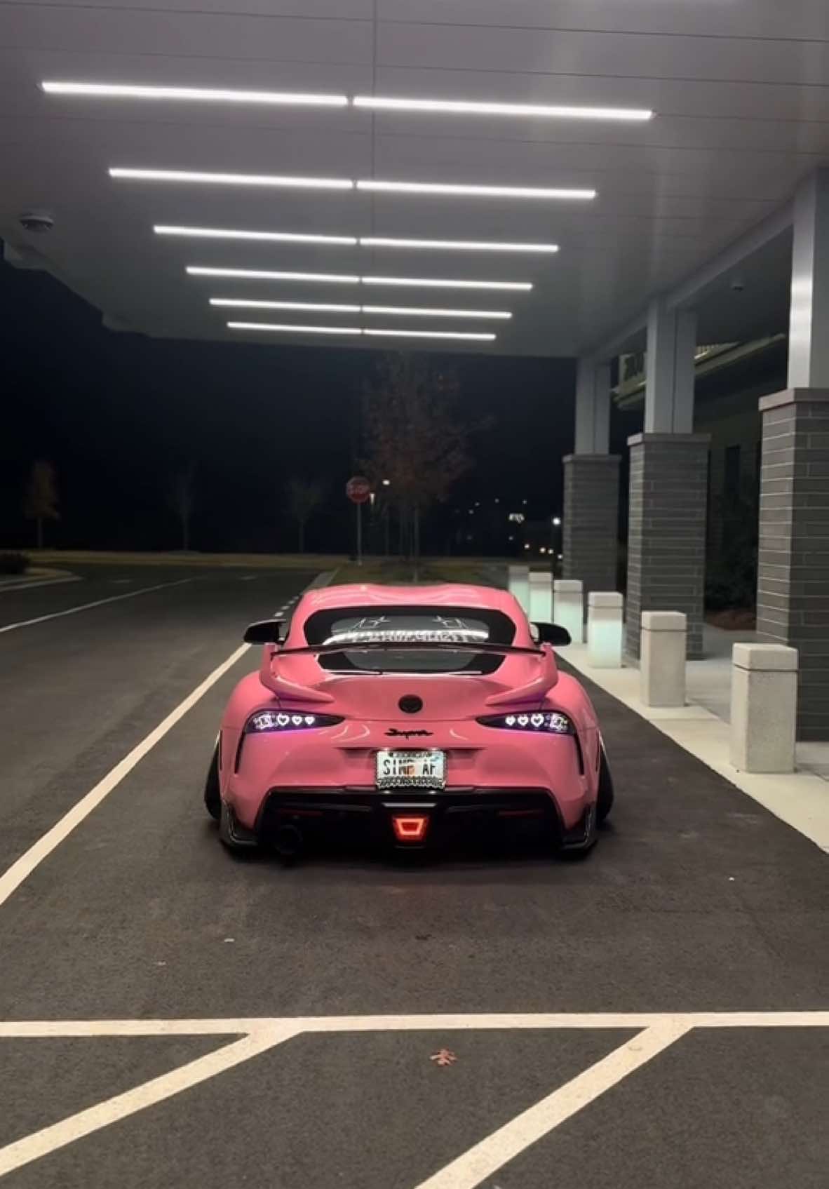 New taillights type shi 🫨 • • • • • #supra #toyotasupra #slammedenuff #jdm #bagged #loweredcar #trend #fyp #car #likesforlike #bagriders #Love #airliftperformance #pinkcar #pink #pinkaesthetic
