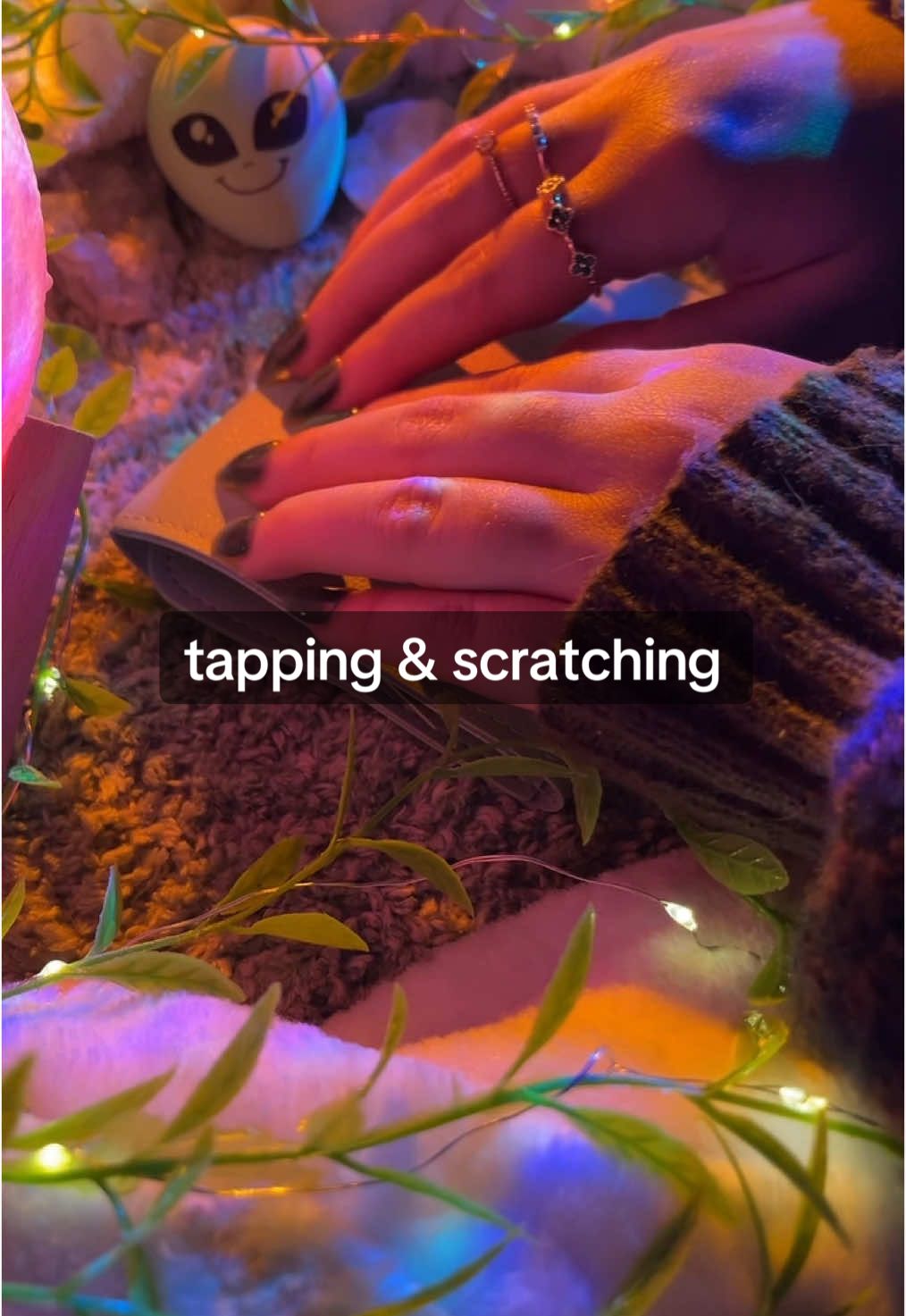 2 minutes of deep tapping and scratching on leather, gentle lofi ASMR 🩵 #ASMR #asmrsounds #lofiasmr #slowedlofi #asmrtiktok #asmrvideo #notalkingasmr #tappingasmr #scratchingasmr #satysfyingsounds #relaxingasmr #asmrsleep #lowqualityasmr #badasmr #badqualityasmr #beginnerasmr #viral #fyp #handmovementsasmr #asmrtingly #tingles 