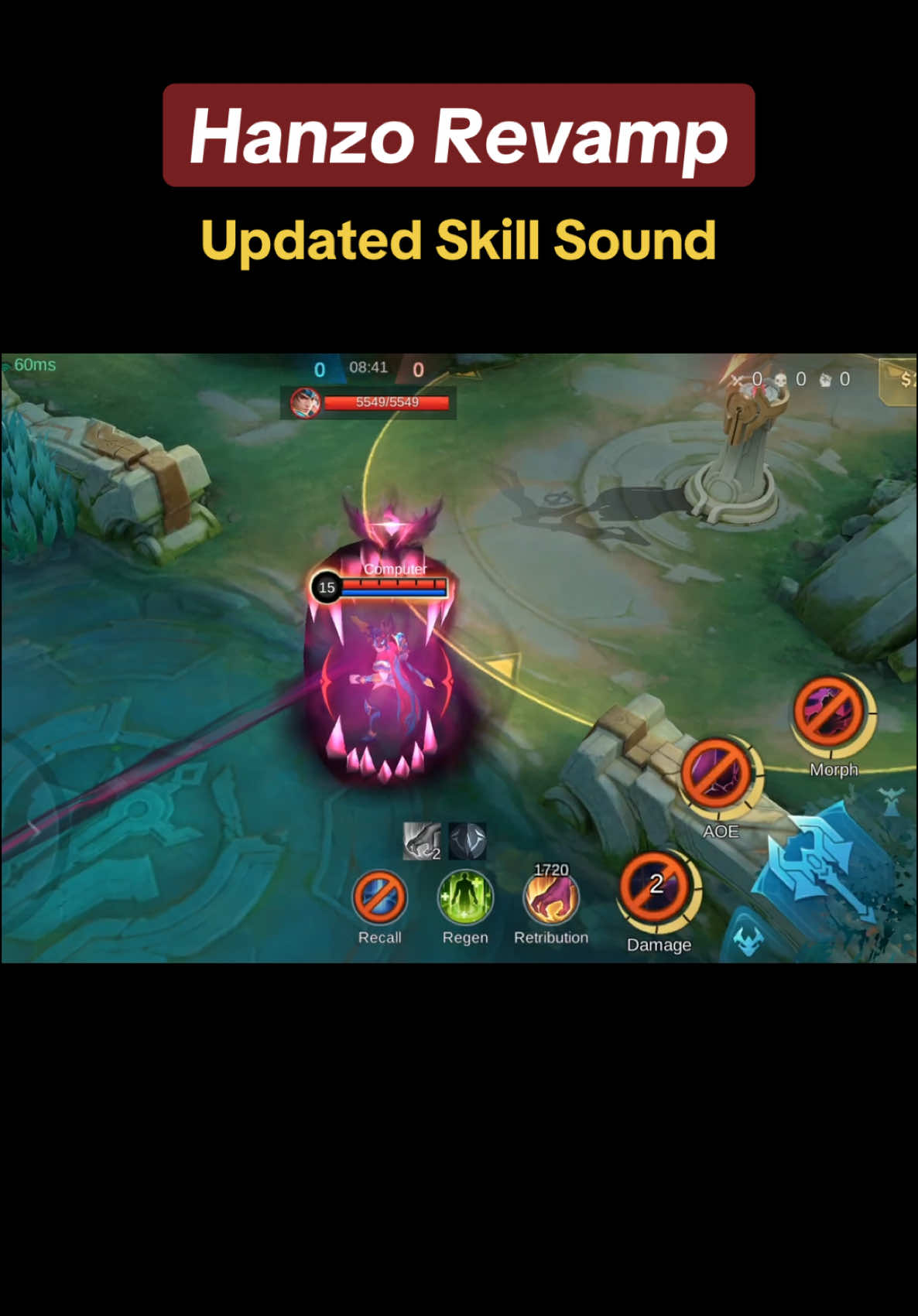 Hanzo Revamp - updated skill sound (Advance server) #GreaterThanEver #MLBBM6TorchRelay #MLBBM6 #mlbb #mobilelegends #mlbbcreatorbase #hanzo #hanzomlbb