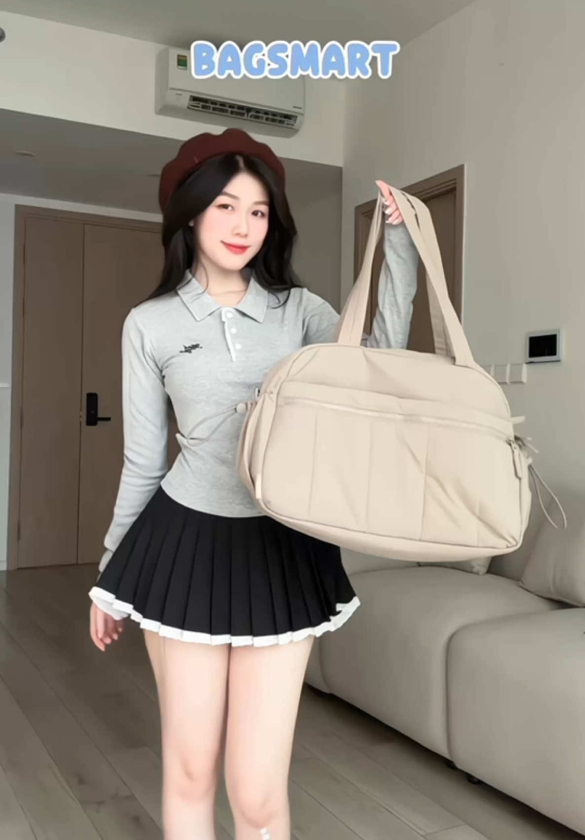 Chiếc túi đựng cả thế giới của tui 👜💗 #bagsmart #tote #makeupbag #gymbag #fyp #outfit #viral #xuhuong #phoidoxinh #goclamdep 