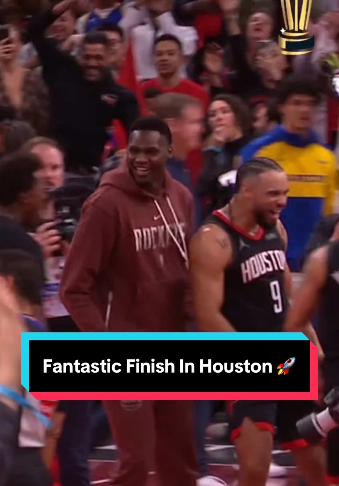 🏆 What a #FantasticFinish in Houston between the @houstonrockets and the #Warriors 🏆#NBA #basketball #Rockets 