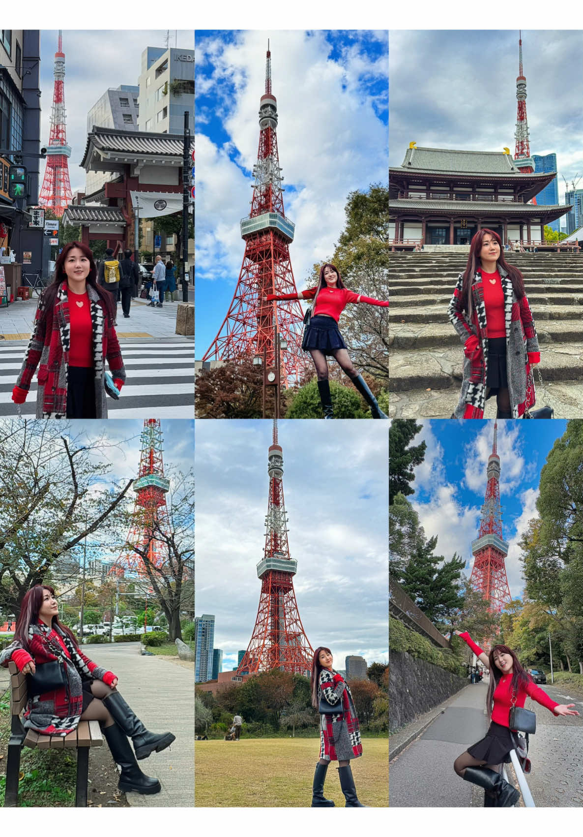 8 photo spots to capture Tokyo Tower Spot 1: 📍 Akabanebashi Station  google maps Akabanebashi Station, exit from Akabanebashi Exit, turn right at the exit and cross a road.ue to its popularity, expect a wait time of around 20 minutes. Spot 2: 📍 Shiba Park No. 18  Location: Japan, 〒105-0011 Tokyo, Minato City, Shibakoen, 4 Chome−5 Climb the stairs to find a spacious terrace with almost no crowd. It’s a quiet spot perfect for taking stunning photos. The solitude adds an amazing vibe! Spot 3: 📍 Shiba Park Lawn Area The large lawn in Shiba Park is another fantastic spot where you can shoot without waiting. The wide-open view makes for gorgeous long-distance shots of Tokyo Tower. Spot 4: 📍 Near Prince Shiba Park Check out the benches in this area of Shiba Park. Occasionally, you’ll see locals relaxing or taking photos. The setting feels serene and heartwarming. Spot 5: 📍 Zojoji Temple Zojoji Temple is steeped in traditional Japanese aesthetics, with Tokyo Tower standing majestically in the background. The contrast between tradition and modernity is striking! Spot 6: 📍 Sidewalks on Both Sides of Tokyo Tower The sidewalks flanking Tokyo Tower offer stunning angles for photos at any time of day. There’s no waiting, and you can shoot at your leisure. The same spot takes on a completely different vibe at night! Spot 7: 📍 Toufuya Ukai Tokyo Tower Underground Parking Lot This parking lot is a highly sought-after photo spot, but the wait time can exceed 40 minutes. Instead, try the nearby white railing for a great alternative. Spot 8: 📍 White Railing on the Slope Underneath Tokyo Tower On the slope beneath Tokyo Tower, you’ll find a white railing that’s incredibly close to the structure. This location offers a perfect angle for an upward panoramic shot, and it’s queue-free! #tokyo #tokyotower #japan #japantravel #japantrip #visitjapan #tokyotrip #tokyotravel #travel #traveltok #fyp #japantiktok #tokyotowerphotospot #tokyotravel 