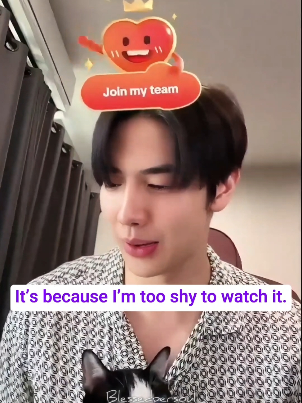 241211 - Maxky is too shy to watch the episode 11 of Fourever You series. #foureveryouproject #maxky_rp #โจฮันนอร์ธ #johannorth #foureveryou #thaiblseries 