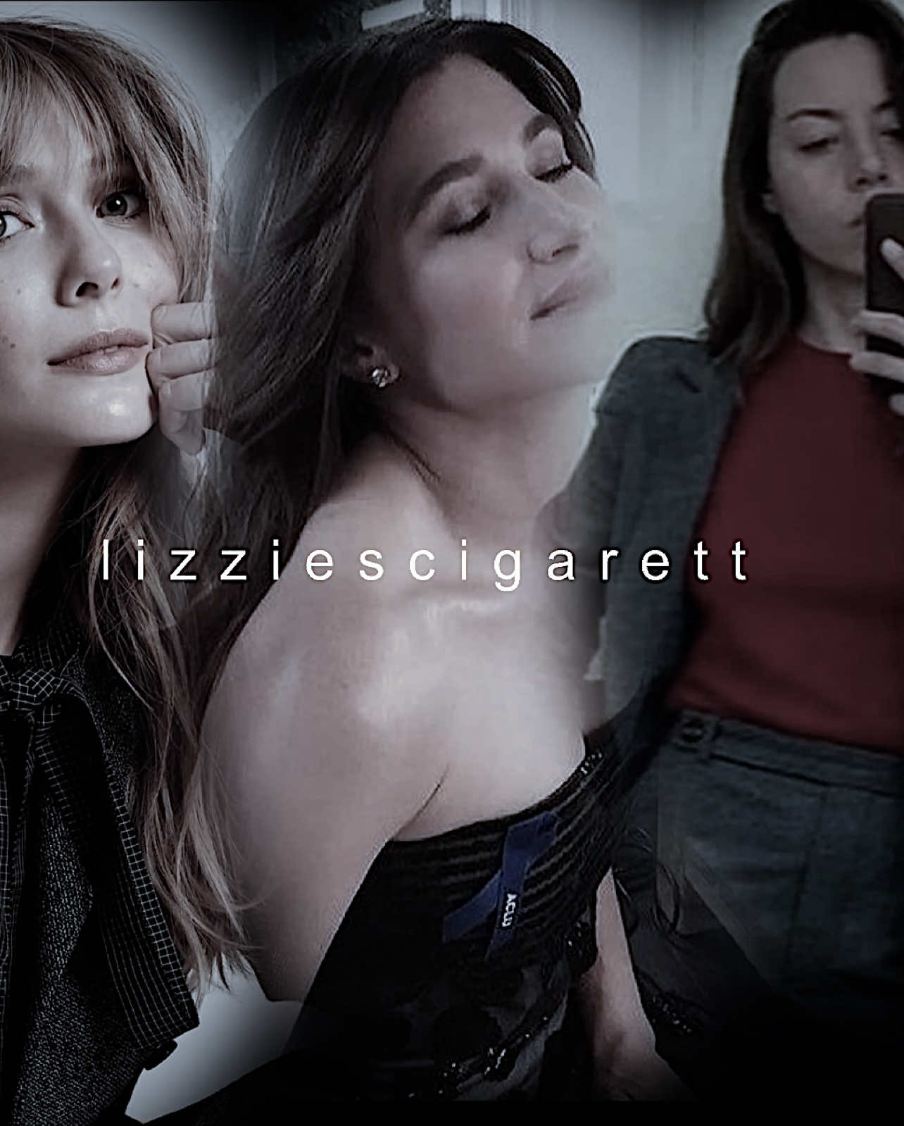 in the same hole at the same time ||#lizziescigarette #kathrynhahn #kathrynhahnedit #elizabetholsenedit #elizabetholsen #aubreyplaza #aubreyplazaedit  