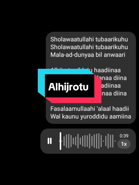 jangan lupa shalawat ✨ #alhijrotu #alhijroturihlatahadina #shalawat #mohammedyoussef #fyp #coversong 