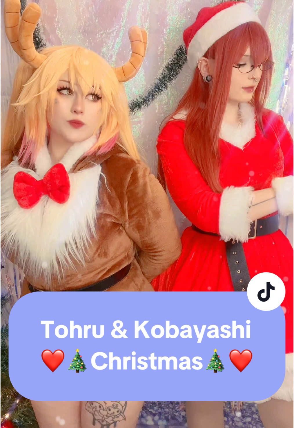 With @🌙NᴏᴄsUᴍʙʀᴀ🌙 as my Kobayashi ❤️💕 #tohru #tohrukobayashi #tohrucosplay #cosplay #dragon #dragonmaidcosplay #dragonmaid #misskobayashisdragonmaid #misskobayashisdragonmaidcosplay #reindeer #christmascosplay #suubunny #german #anime 