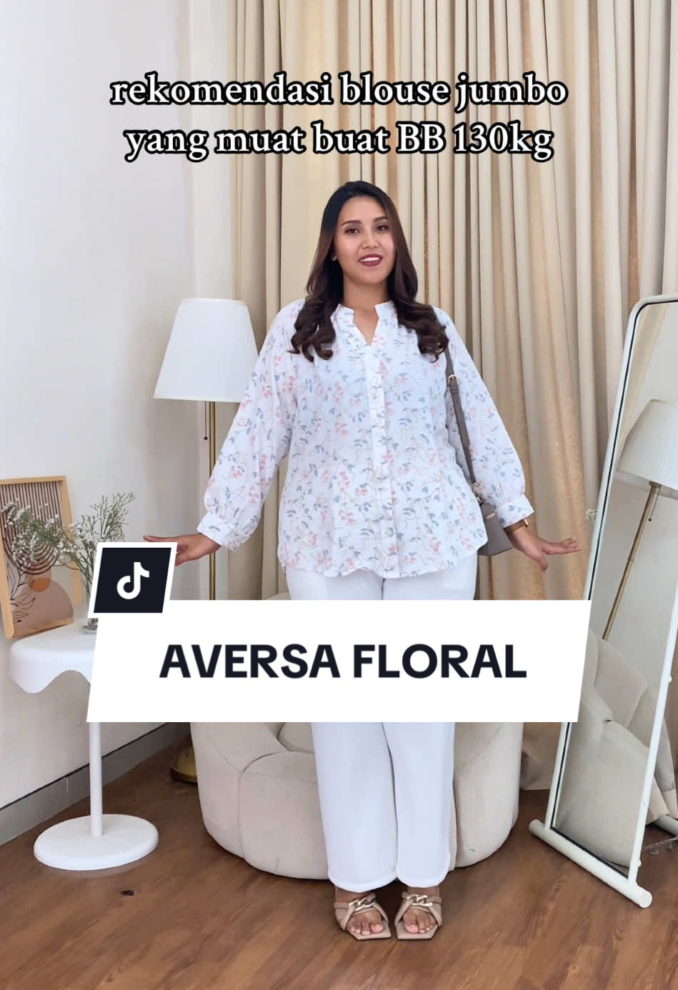 aversa floral blouse big size😍 #bigissimo #foryou #fypシ #racuntiktok #ootdbigsize #ootdwanita #ootdwanita #fashionbigsize 