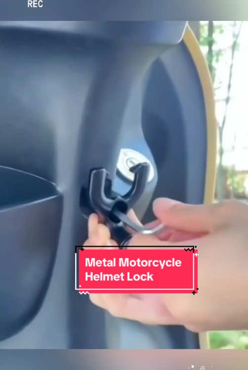 Metal Motorcycle Helmet Lock#Handlebar Anti-theft Safety Lock#fyp#tiktok#foryou