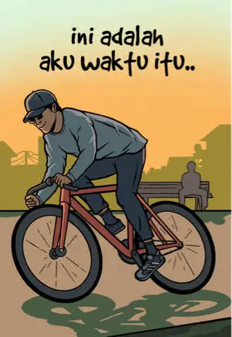 keracunan fixie :( #fixedgear #fixie #fixiebike #fixieindonesia #fixedgearindonesia #cycling #cyclinglife #drawing #comic #cartoon #story 