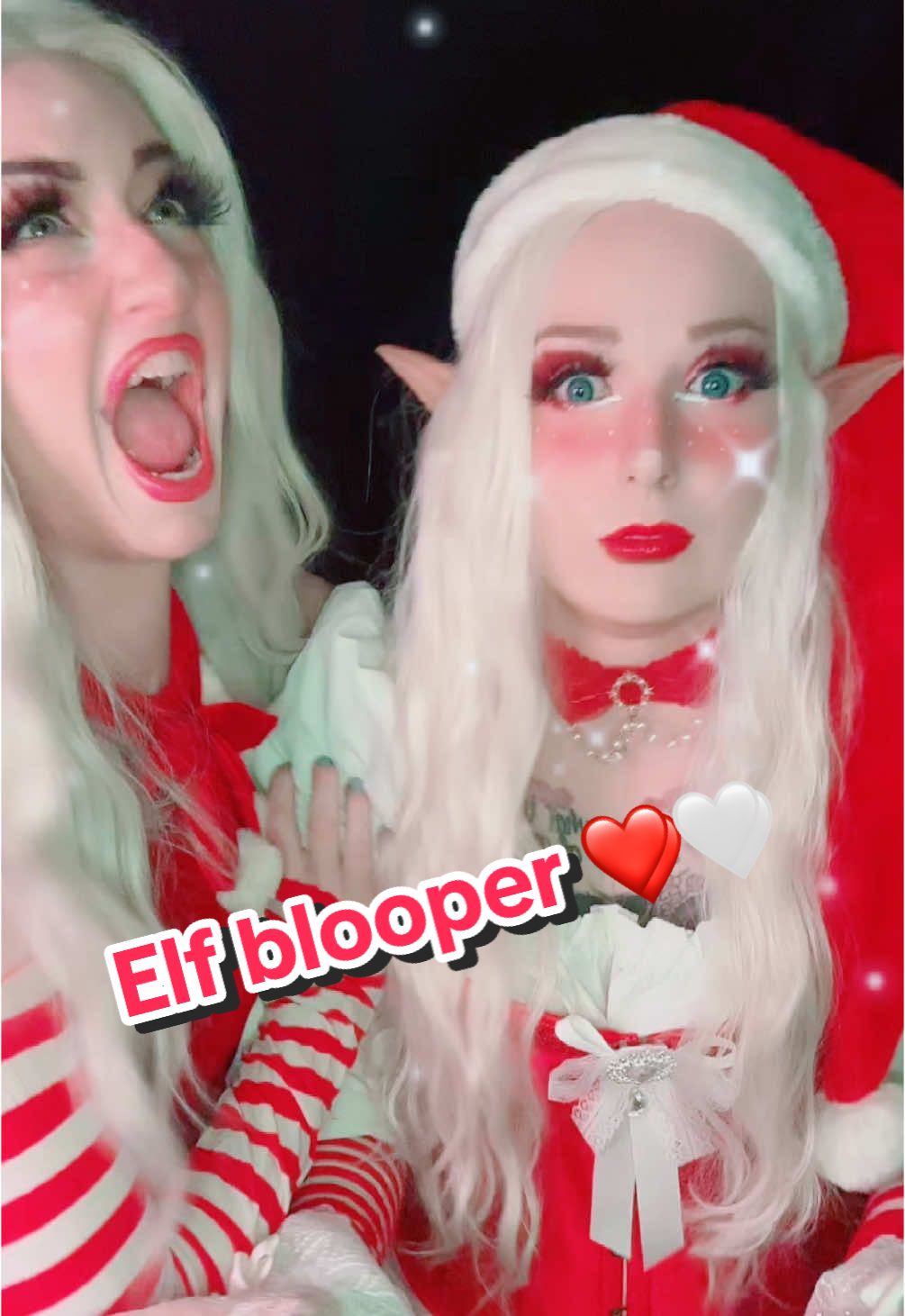 A little elf blooper with mah @Camilla Severin Misty Lemay 🤣❤️🤍 going to spend this weekend with mah best sister and we are planning to bring our christmas tricksters Gretchen & Cinnamon together. Im not sure you guys are ready for them to meet 🤣 #elfcosplay #elfcostume #christmascosplay #christmascostume #christmasmakeup #christmasmakeuplook #cosplayfriends #cosplayers #cosplaygirl #cosplaylife #occosplay #originalcosplay #originalcosplaycharacter 