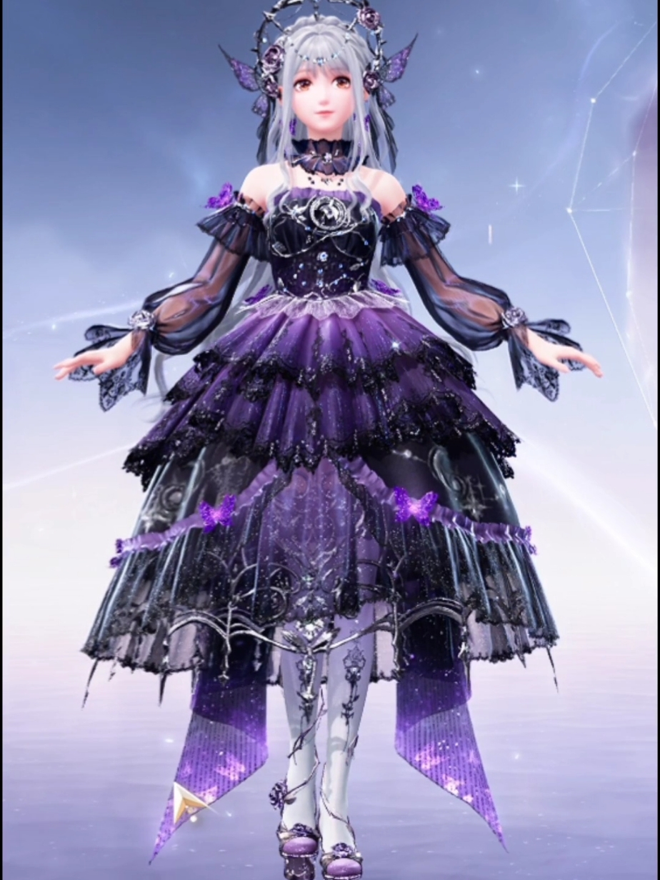 GOTH DRESS‼️‼️‼️ #infinitynikki #shiningnikki #infinitynikkiedit #lovenikki #gacha #infoldpteltdgame #newgame #outfits #infoldgames #shiningnikki #miracleoutfit #wishfulaurosa 